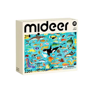 MiDeer學習拼圖/ 海洋生物/ 126pcs