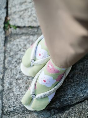 【誠品獨家】eslite x SOU．SOU足袋下/ 普/ hohoemi/ 25-27CM/ Green