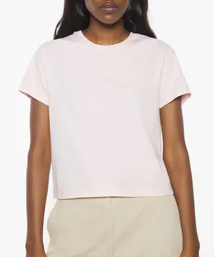MAISON KITSUNÉ 玫瑰露水粉小狐狸LOGO短版TEE_女/ S