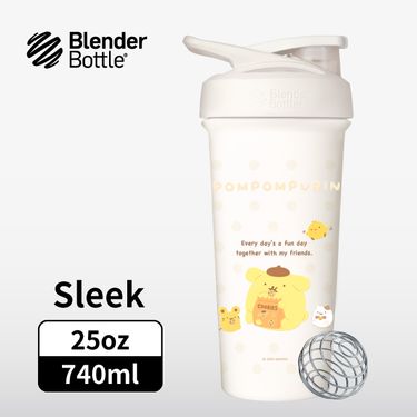 BlenderBottle Sleek按壓式不鏽鋼水壺/ 三麗鷗/ 布丁狗/ 布丁軟餅乾/ 25oz/ 740ml