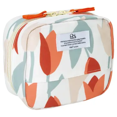 日本 Wpc.Patterns 防潑水方形收納包/ Blooming Tulip Red