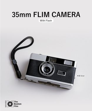 The Boston Film H36 日式復古閃光燈底片相機 - 銀黑