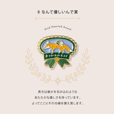 日本 IROHA MY AWARD PiNS 胸章/ 怎麼可以如此親切獎