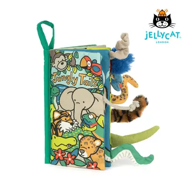 Jellycat感官布書尾巴書/ Jungly Tails Activity Book叢林動物尾巴書