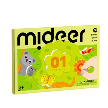 MiDeer美術貼紙書/ 腦力啟蒙/ LEVEL 1