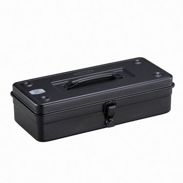 日本TOYO STEEL方型提把式鋼製單層收納工具箱T-350/ 黑