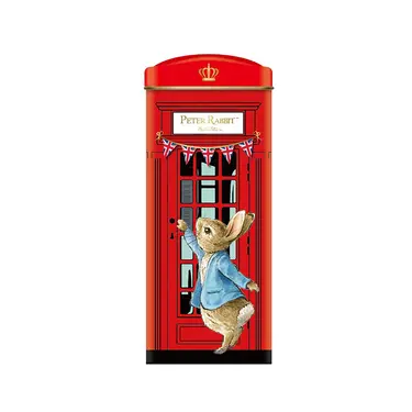 比得兔電話亭造型糖果罐