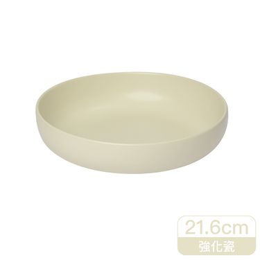 Living Tree新美感深湯盤/ 21.6cm/ 奶油白