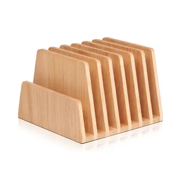 【桐趣】桐事務所實木7格文件夾-原木色