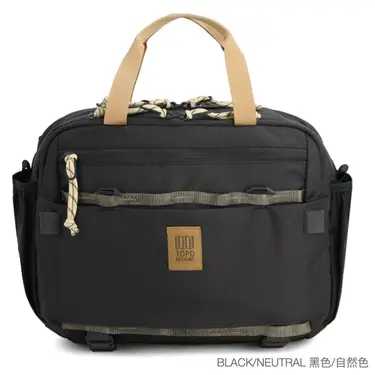 TOPO DESIGNS Mountain Cross Bag側背包/電腦包/ 黑色/自然色/ Black/Neutral