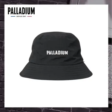 【PALLADIUM】GLOBAL LINE 經典刺繡LOGO漁夫帽 黑 C3464/ L/XL