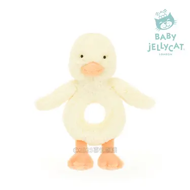 Jellycat黃色小鴨手搖鈴