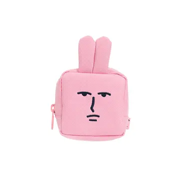 粉紅兔子零錢包/ 無語款