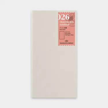 日本 TRAVELER'S COMPANY TRAVELER’S notebook 026 旅人手帳點格內頁本