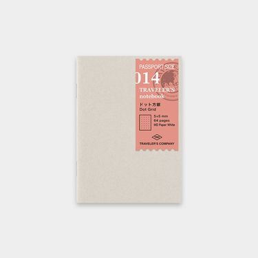 日本 TRAVELER'S COMPANY TRAVELER'S notebook 014 旅人手帳點格內頁本/ Passport Size