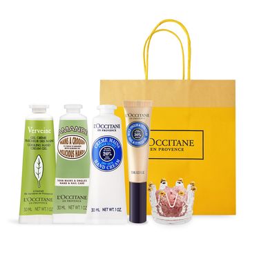 L'OCCITANE 歐舒丹 桃花朵朵護手水晶禮遇組-平行輸入/ 乳油木+杏仁+馬鞭草