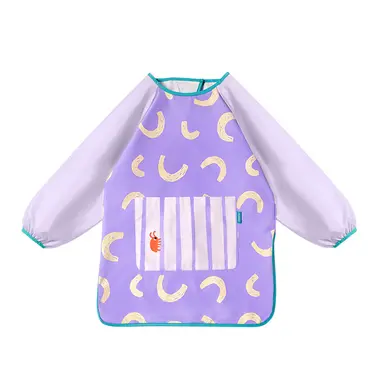 Mideer幼兒防水防污美術衣/ 風信子紫