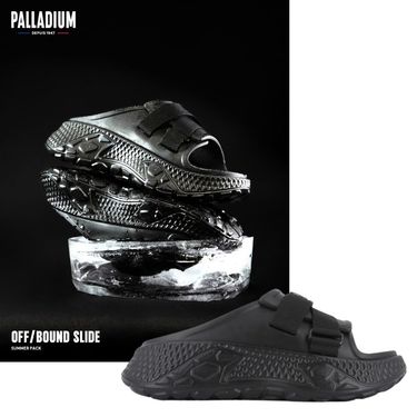 【PALLADIUM】OFF-BOUND 波浪潮流拖鞋 曜石黑 74480/ US10 (28cm)