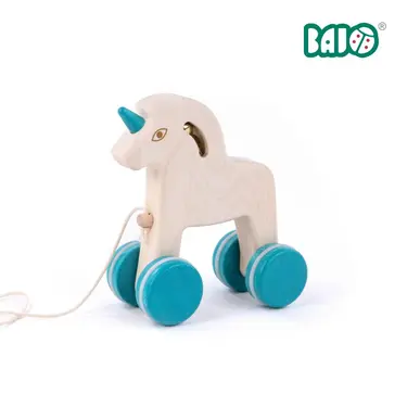 BAJO動物系列/ 獨角獸拉繩玩具