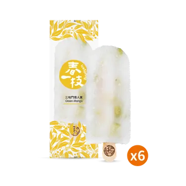 【春一枝】天然水果手作冰棒6入組/ 情人果口味