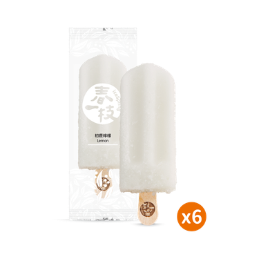 【春一枝】天然水果手作冰棒6入組/ 檸檬口味