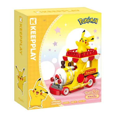 Qman寶可夢花車遊行系列積木/ 皮卡丘