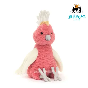 Jellycat粉紅鳳頭鸚鵡/ 25cm