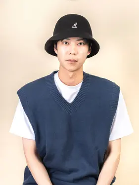 KANGOL BERMUDA CASUAL鐘型帽/ 黑色/ L