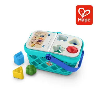 德國Hape Baby Einstein 形狀分類觸控購物籃