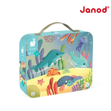 Janod厚片拼圖/ 海底世界/ 36pcs