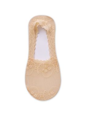 【ONEDER旺達棉品】隱形襪套/ 網紗蕾絲-26膚/ 22-26