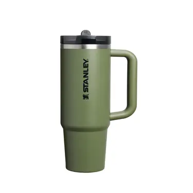 STANLEY防漏吸管隨手杯/ 0.88L/ 軍綠色