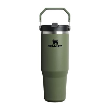 STANLEY經典系列IceFlow手提吸管杯2.0/ 0.88L/ 軍綠色