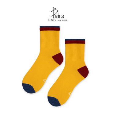 in Pairs中筒襪/ 調色盤/ 黃/ L