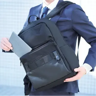 ELECOM整齊防潑水商務後背包/ 黑