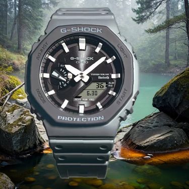 CASIO 卡西歐 G-SHOCK 八角太陽能電力智慧藍牙手錶 GA-B2100LUU-8A