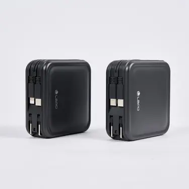 LaPO 全功能無線充電行動電源 WT-08P/ 城影灰/ Type-C+lightning 蘋果線