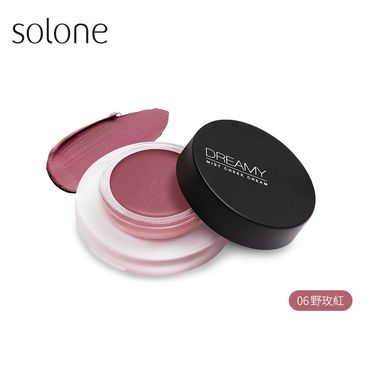 Solone雲朵空氣腮紅膏/ 4g/ 06野玫紅Afterglow Red