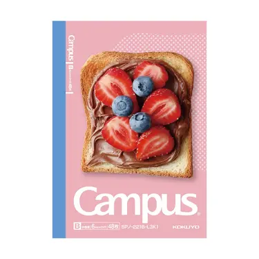 KOKUYO三明治CAMPUS筆記本/ A6/ 草莓