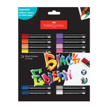 FABER-CASTELL黑旋風油性粉彩條/ 24色