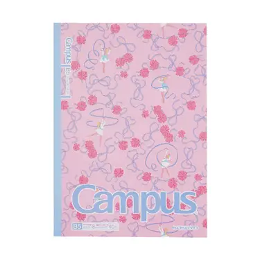 KOKUYO Campus加藤木蝴蝶結點線8mm筆記本/ B5/ 粉藍