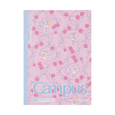KOKUYO Campus加藤木蝴蝶結點線8mm筆記本/ A5/ 粉藍