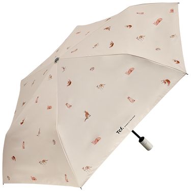 Tcf. 萌貓百科 全遮光 抗UV省力自動開收傘 晴雨傘/ 奶油黃