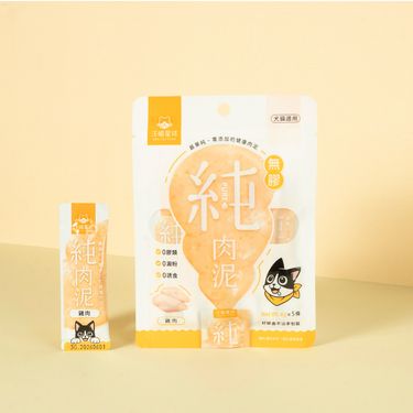 汪喵星球無膠純肉泥/ 雞肉/ 6g/ 5條