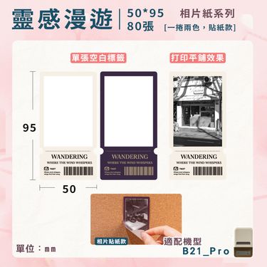 精臣B21 Pro標籤紙/ 靈感漫遊相片紙