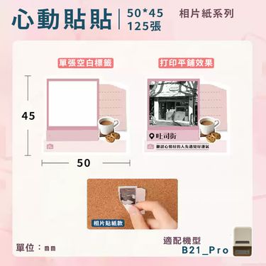 精臣B21 Pro標籤紙/ 心動貼貼相片紙