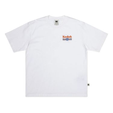 韓國 KODAK 洗舊風格短袖T恤 象牙白IVORY/ 2XL