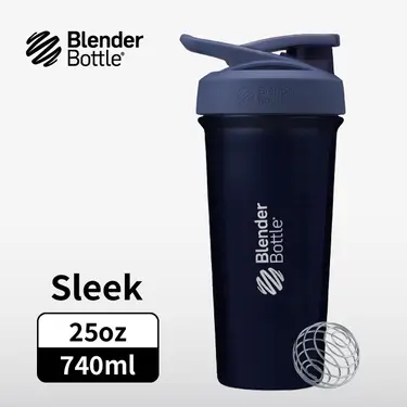 Blender Bottle Sleek按壓式不鏽鋼水壺/ 25oz/ 740ml/ 月光藍