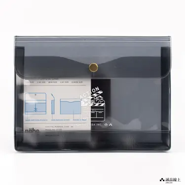 【誠品限定】unpis X HIGHTIDE Nahe防潑水多功能收納袋/ A6/ 透灰/ Action