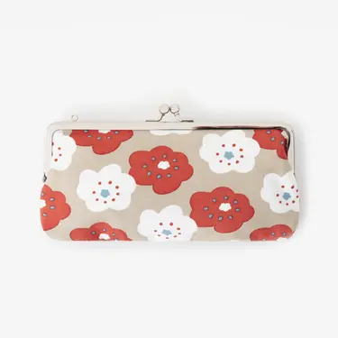 【誠品獨家】eslite x SOU．SOU口金包/ 12号帆布/ 軟/ 横長/ 美式復古 微笑